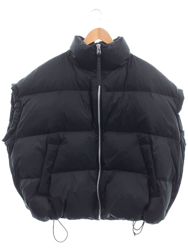 楽天市場】HBARCレザー切り替えナイロン ダウンベスト エイチバーシーM