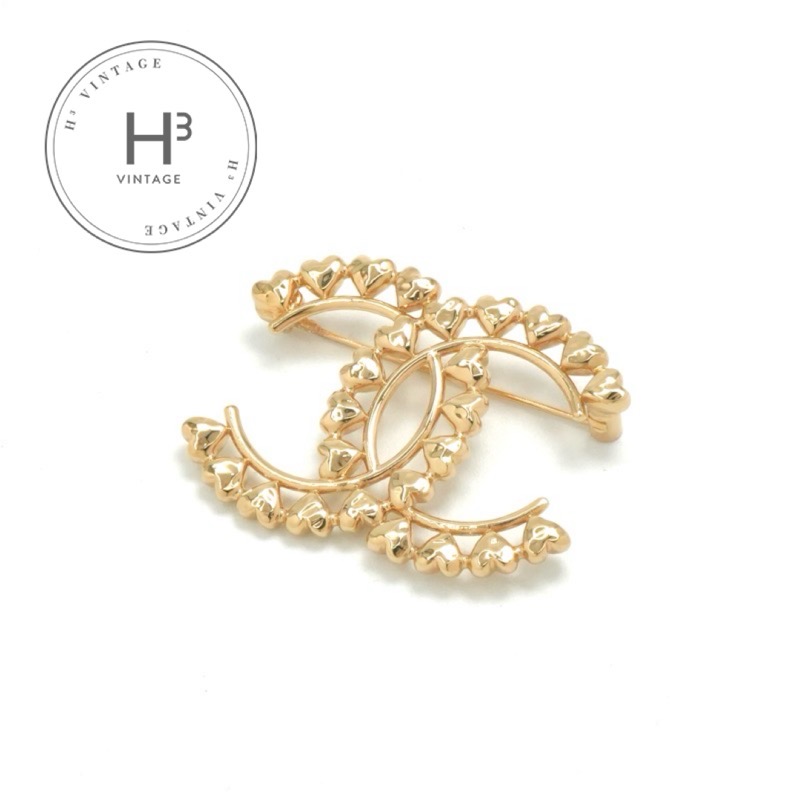 楽天市場】シャネル ブローチ ココマーク メタル カラーストーン