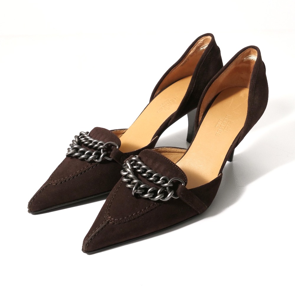 楽天市場】エルメス パンプス 36サイズ 約23cm スエード グレージュ