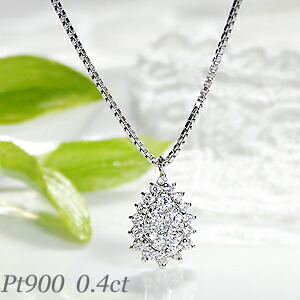 楽天市場】pt900【1.5ctUP】ティアドロップモチーフ ダイヤモンド