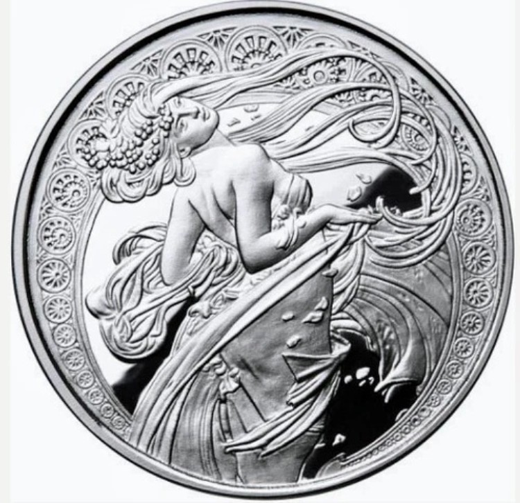 楽天市場】ペンダントトップ アルフォンス・ミュシャ メダル 1/20