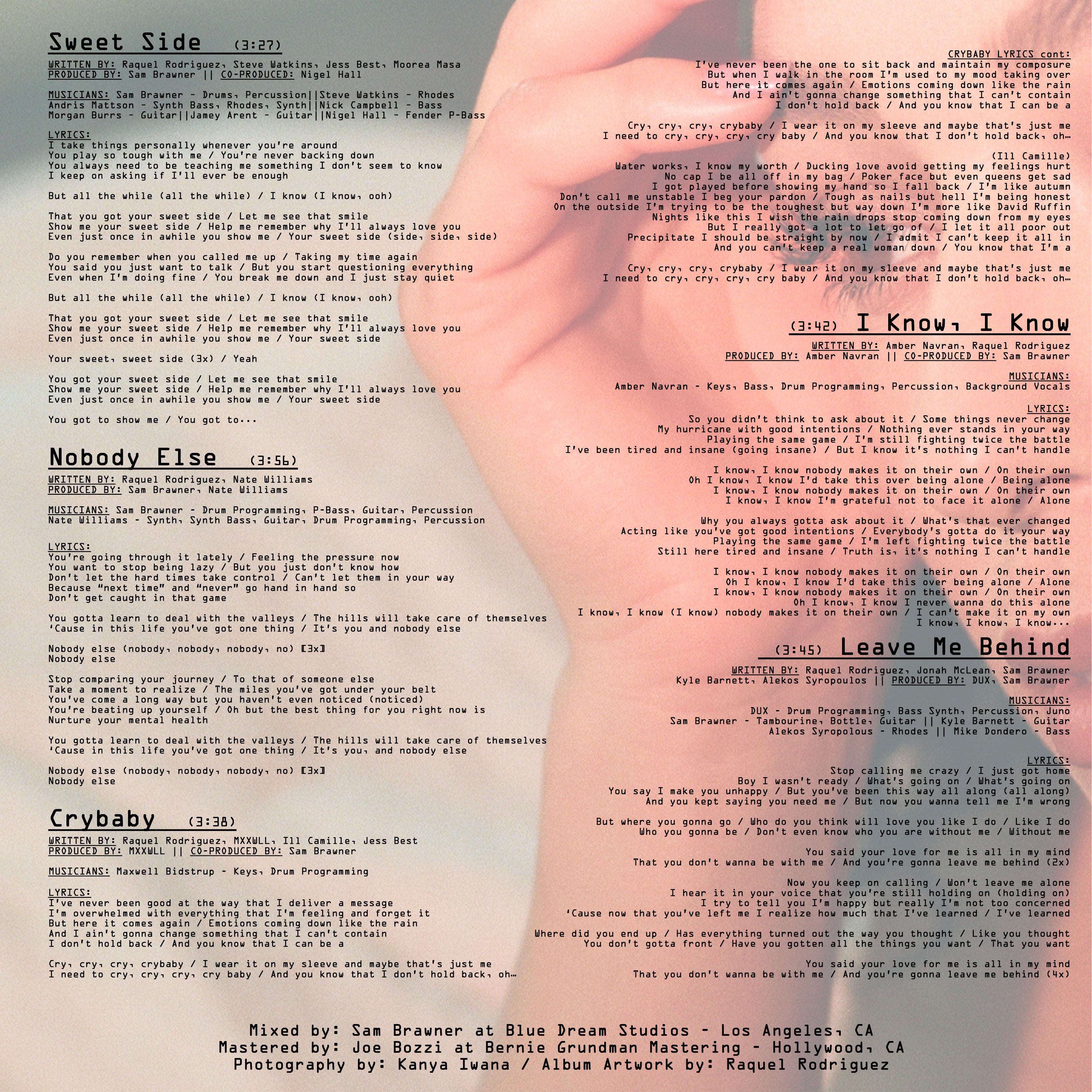 SWEET SIDE - VINYL – Raquel Rodriguez Store