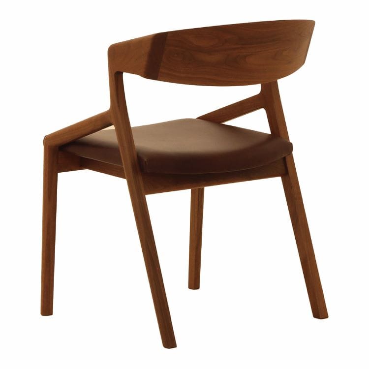 コロナ アームチェア (背もたれ木タイプ / レザー) | ナガノインテリア