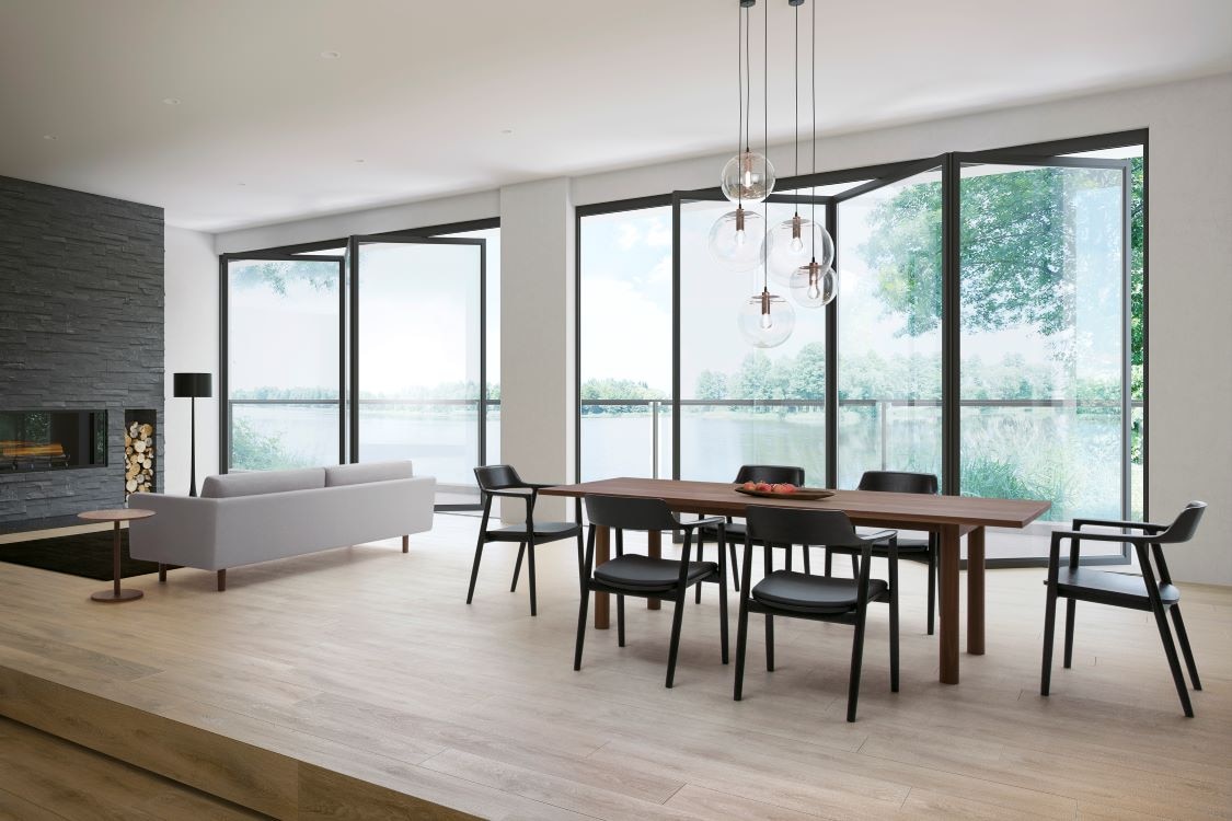 ヒロシマ アームチェア(板座 / オーク / ナチュラルブラック) | マルニ