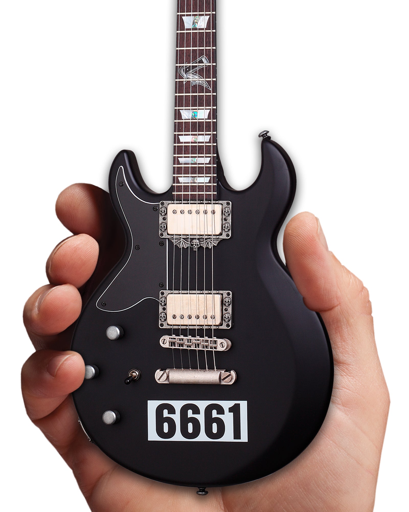 AVENGED SEVENFOLD - ZACKY VENGEANCE SATIN BLACK 6661 SCHECTER MINI
