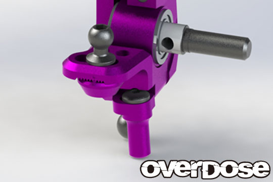 アジャスタブルアルミナックルセット Type-2 (For RWD/パープル) [(有