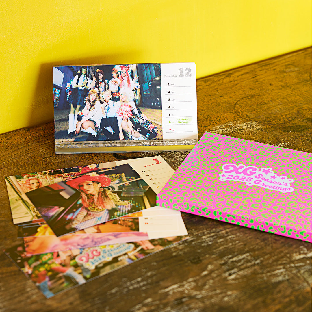 XG 2025 SEASON'S GREETINGS】Desktop Weekly Calendar Card（with