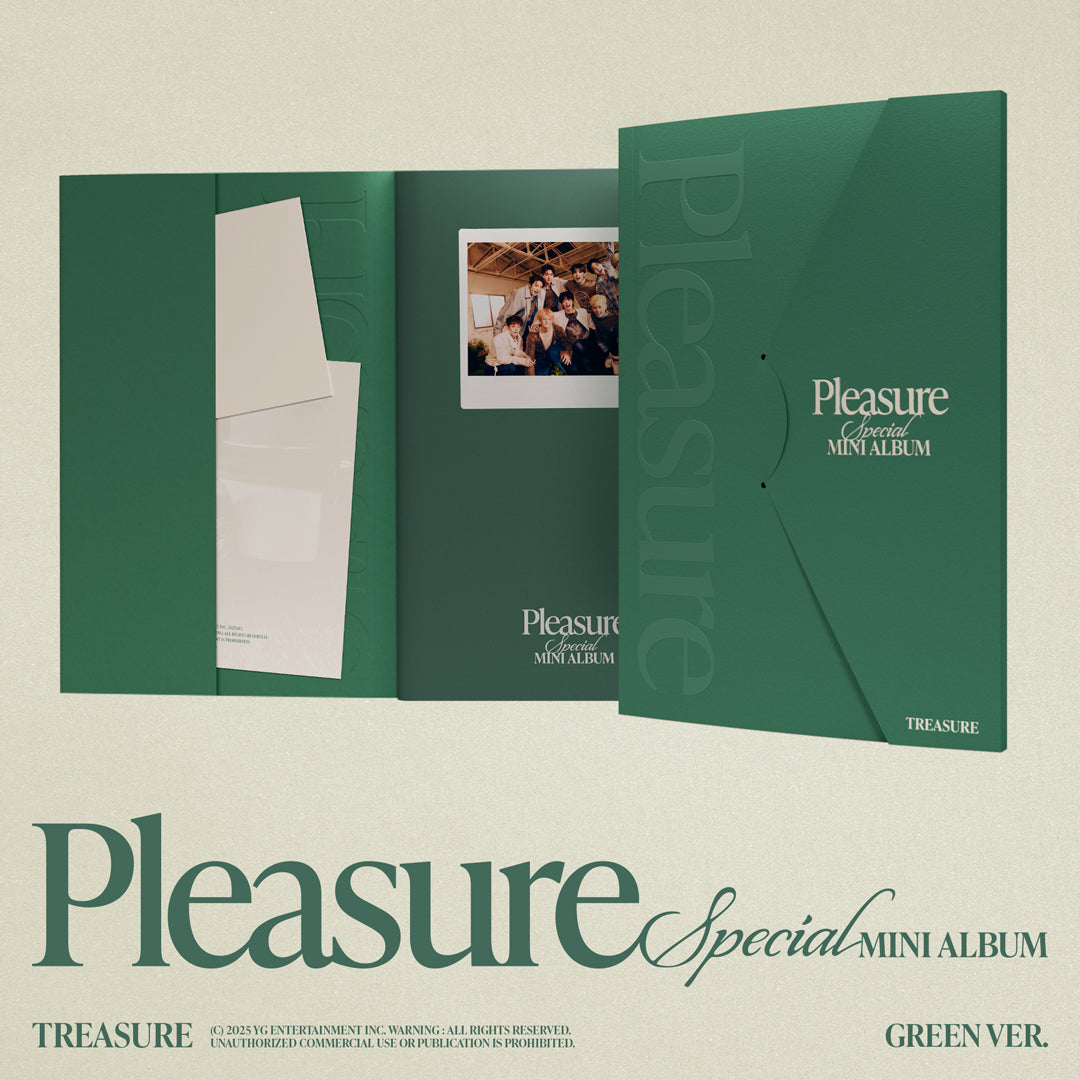 韓国盤】TREASURE SPECIAL MINI ALBUM [PLEASURE] [GREEN VER.] – YGEX