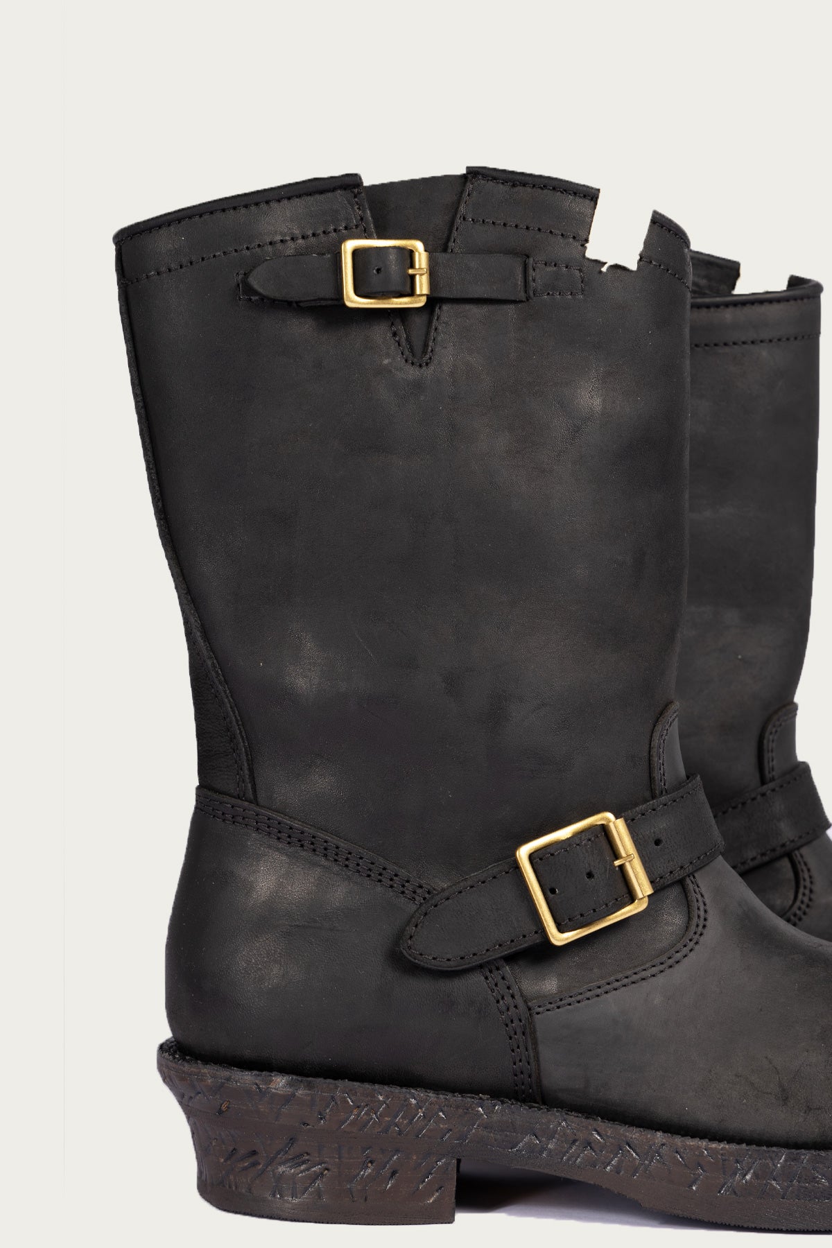 Visvim T.W.O Boots-Folk | Black | Canoe Club