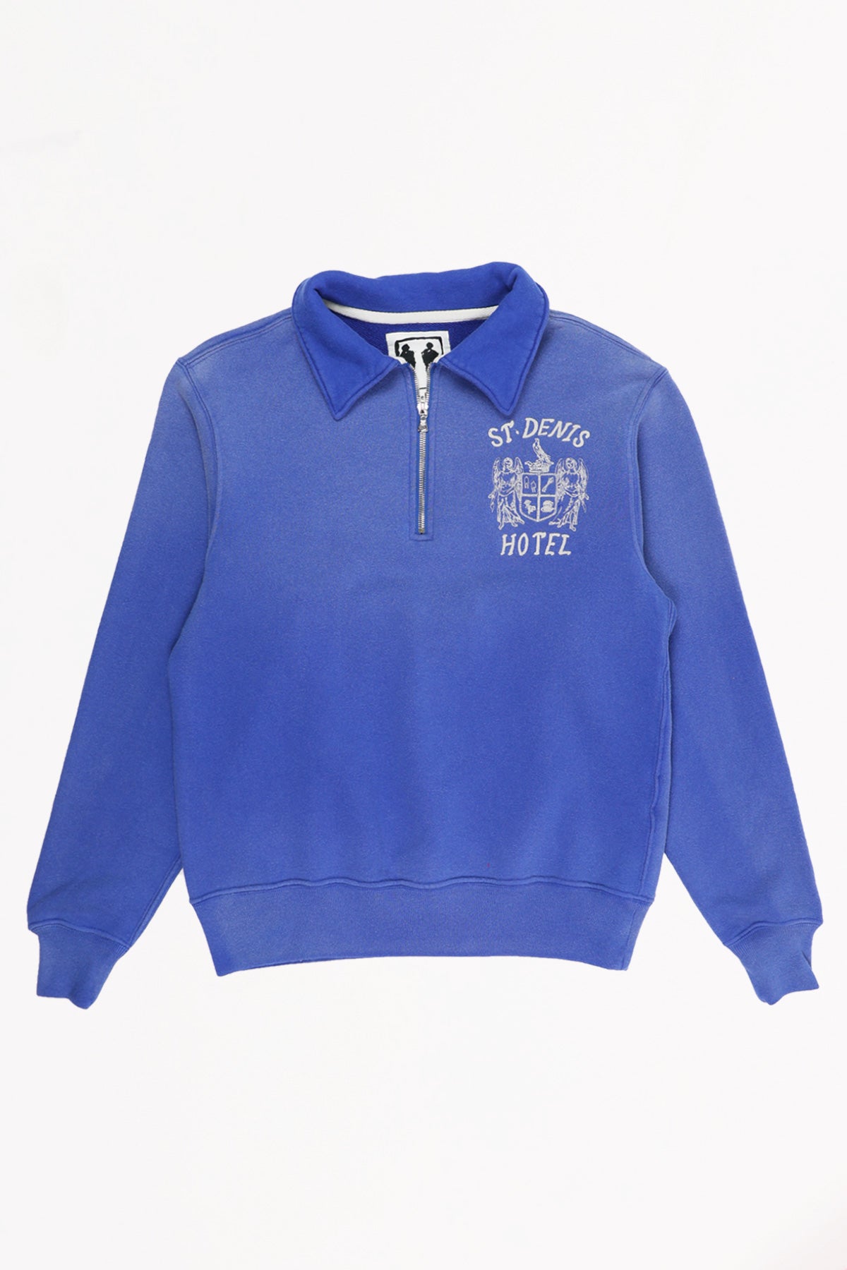 Samuel Zelig St. Denis Hotel 1/4 Zip | Vintage Blue | Canoe Club