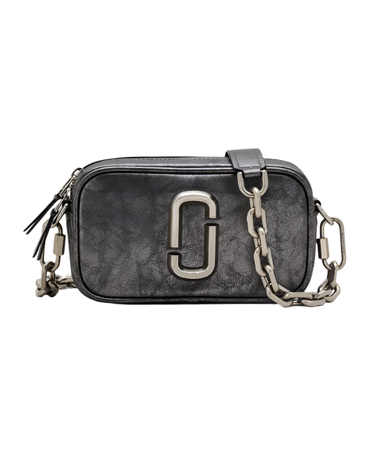 Marc Jacobs The Metallic Distressed Big Short Crossbody Handbag