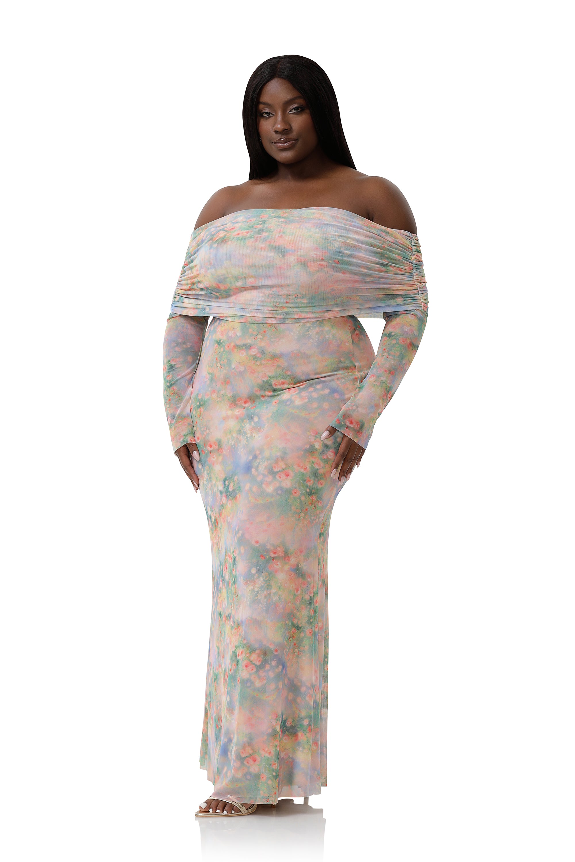 Thelma Dress - Fog Field – AFRM