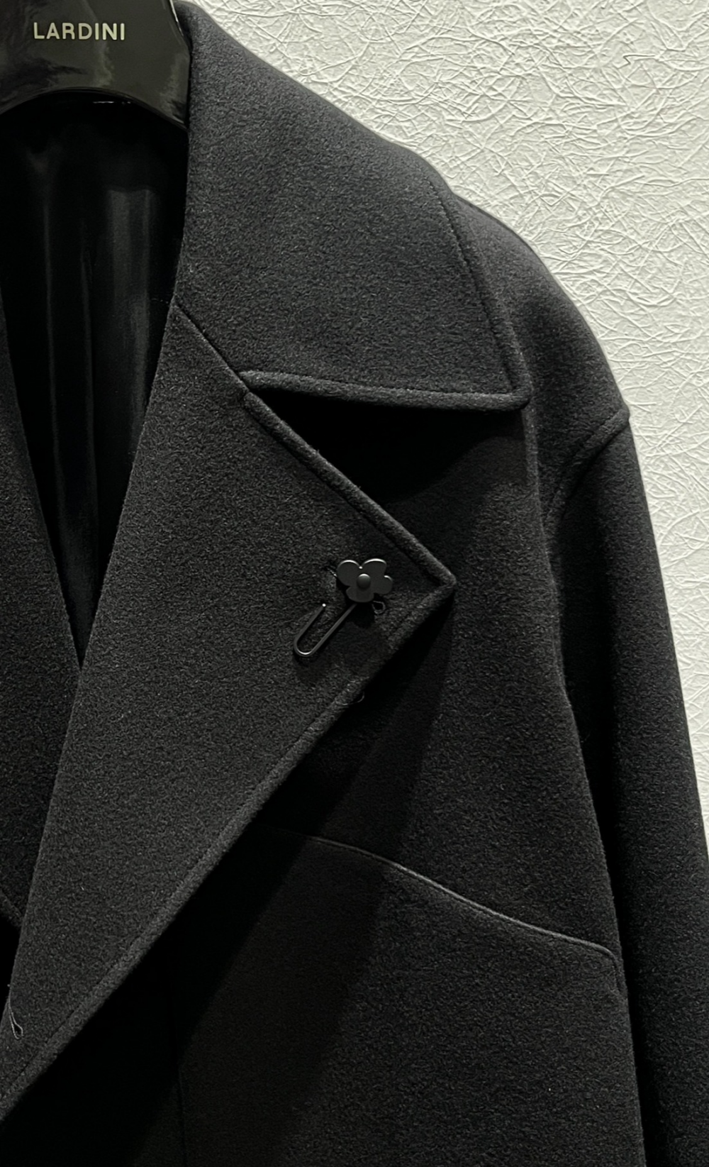 LARDINI》ウールナイロンメルトンショートピーコート | ラルディーニ