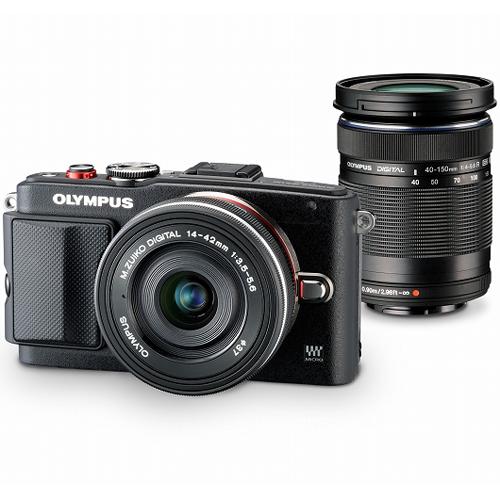 オリンパス(OLYMPUS) ミラーレス一眼 E-PL6 EZ Wｽﾞｰﾑｷｯﾄ ﾌﾞﾗｯｸ【1605万