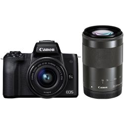 キヤノン EOS Kiss M ダブルズームキット ホワイト | ミラーレス一眼