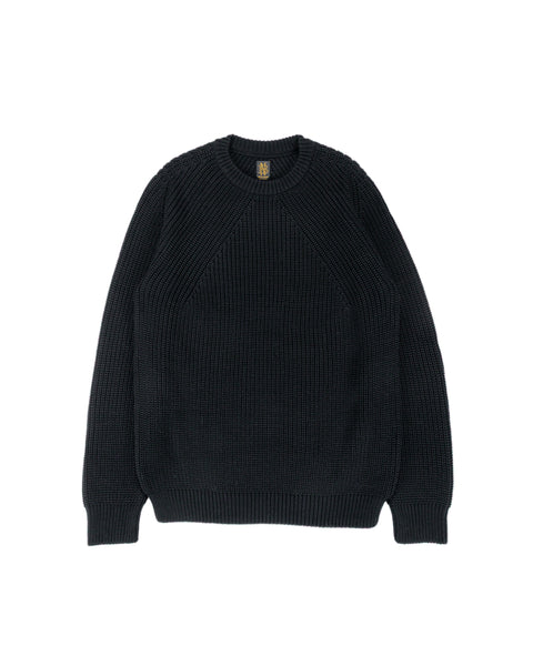 BATONER signature ds knit size3 Batoner Signature Crew Neck Black