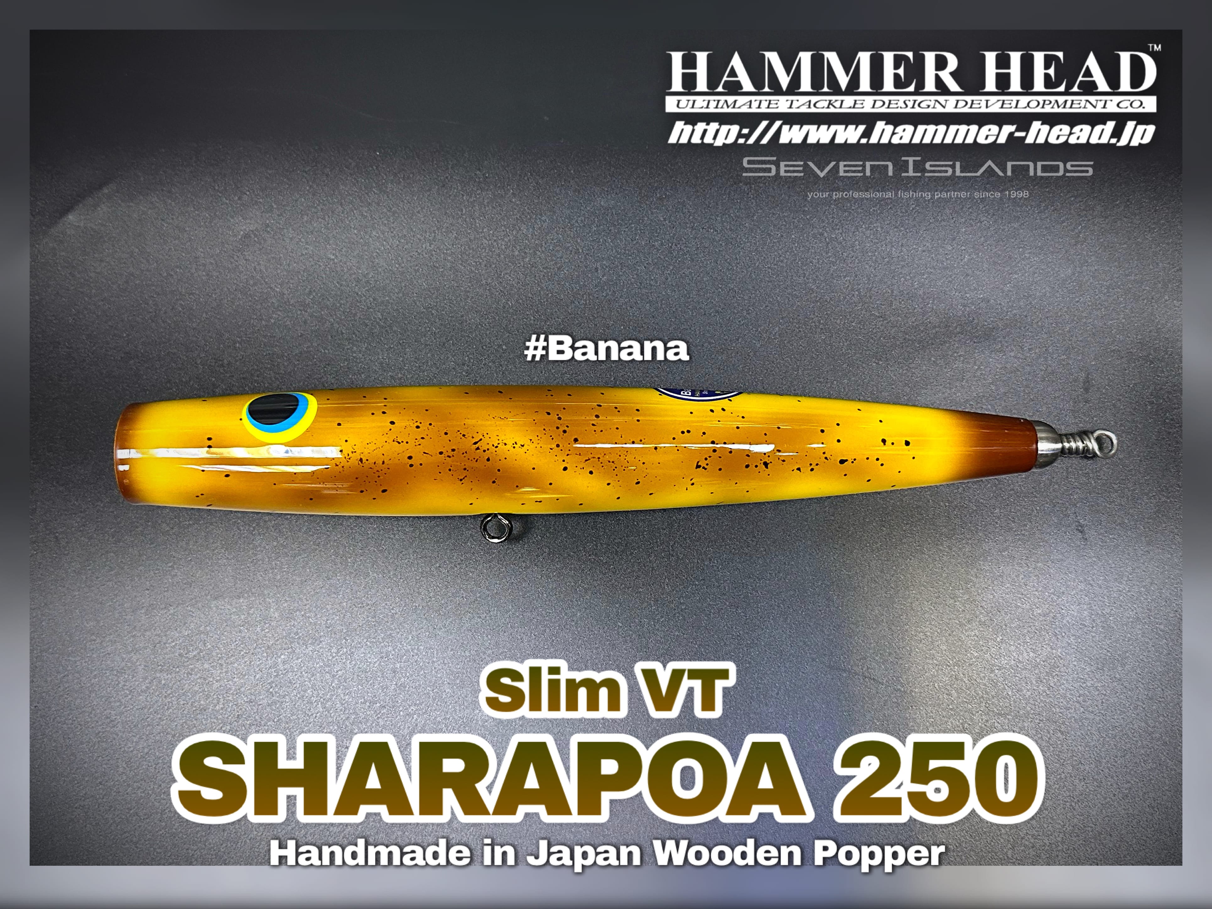 HAMMER-HEAD Sharapoa 250 Slim VT Wooden Popper