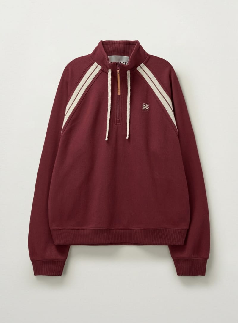 SATUR LAWTON HALF ZIP-UP SWEATSHIRT