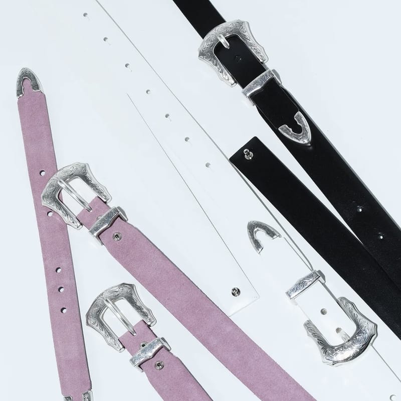 TOGA PULLA METAL LEATHER BELT 2