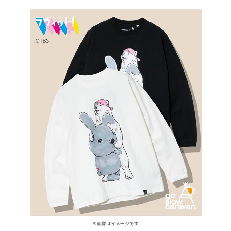 ラヴィット!×go slow caravan／USACラッピークマロングスリーブTEE