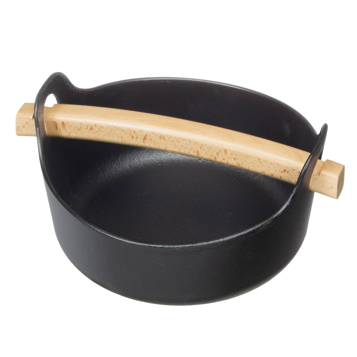 すき鍋 18cm IH対応 鉄鋳物 ハンドルが外せる鍋 （ ガス火対応