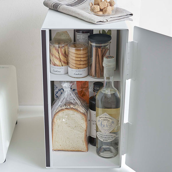 山崎実業 ブレッドケース タワー スリム 5680 5681（ﾎﾜｲﾄ）