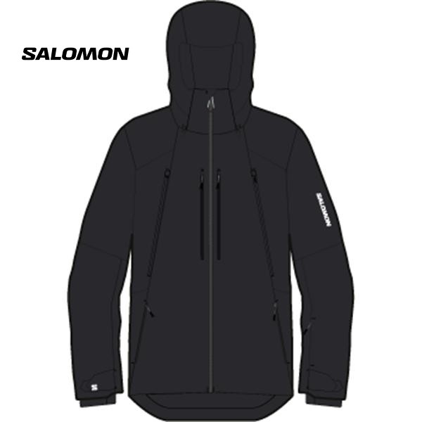 26 SALOMON サロモン SPECTRAL JACKET M LC2637200 DEEP BLACK スキー