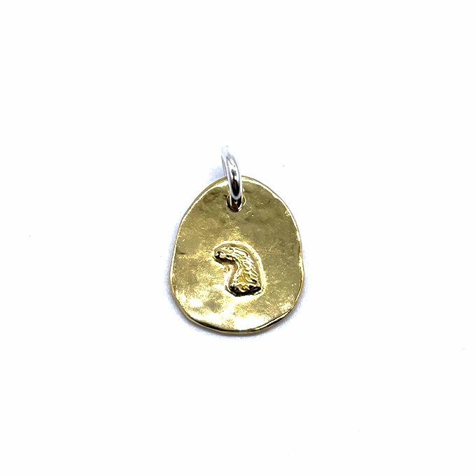 LARRY SMITH 18K GOLD EAGLE HEAD PENDANT No. 38 | LOCKSTOCK/STLIKE