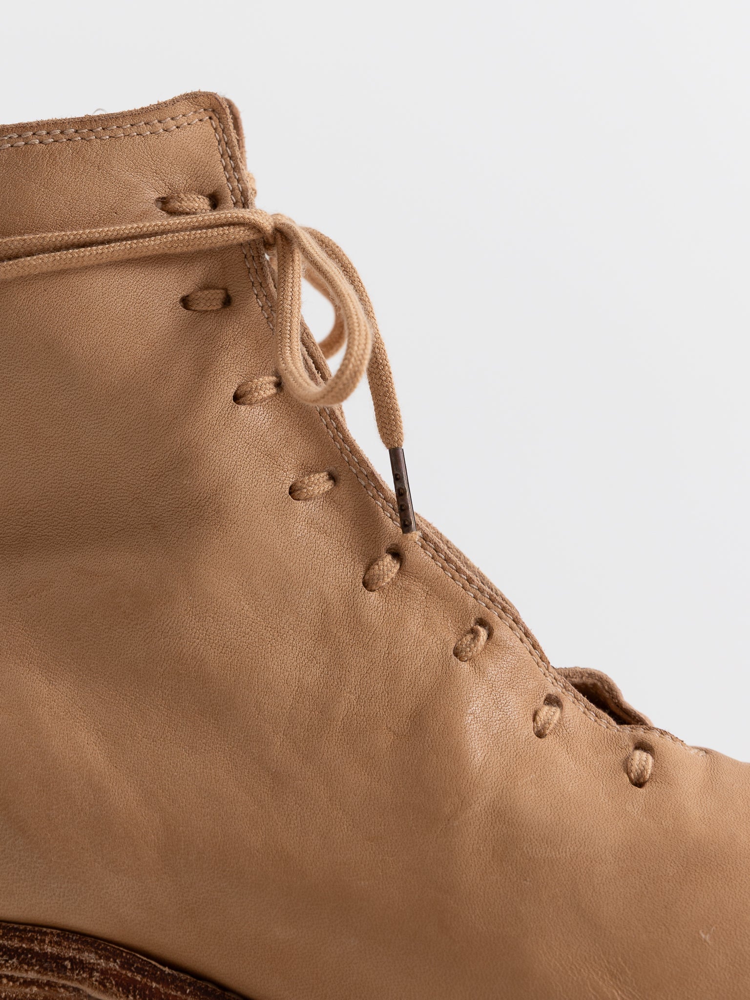 Guidi Lace Up Boot PL11L in Tan at Worthwhile