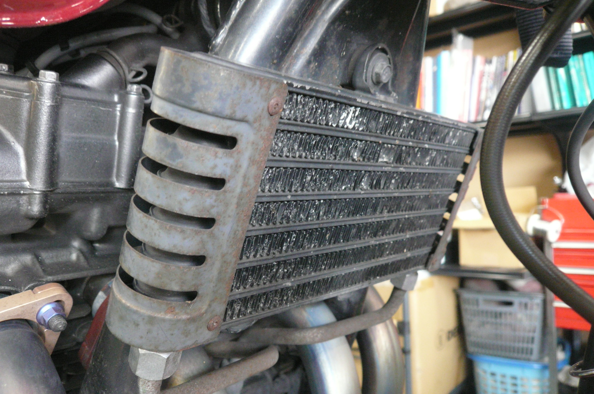 ゼファー750用DENSO ゼファー750 用 オイルクーラー オイルクーラー