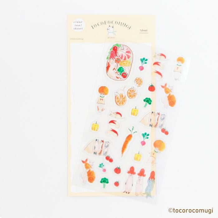 透明ｼｰﾙｼｰﾄ picnic ﾄｺﾛｺﾑｷﾞ | 古川紙工公式オンラインショップ