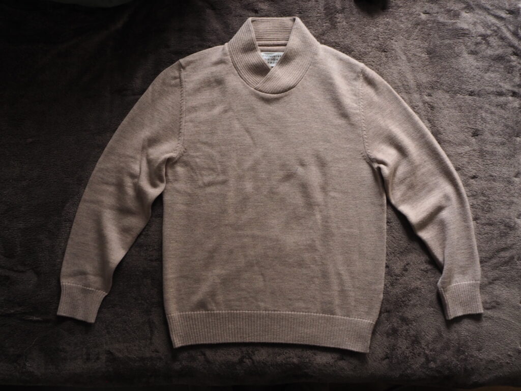 ここのえ時代のニット。Maison Martin Margiela 14 ショールカラー