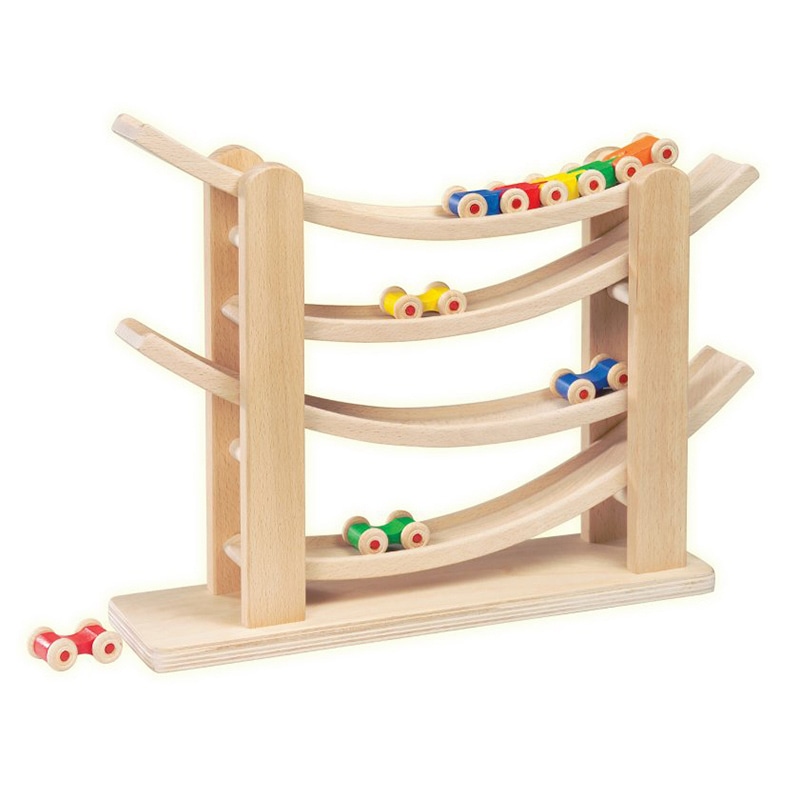 友愛玩具 木のおもちゃ ローラーコースター TY-2453 1個（ご注文単位3