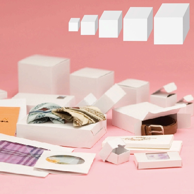 HEIKO 箱 白無地汎用ボックス H-77 10枚/袋 006837700 包装用品・店舗