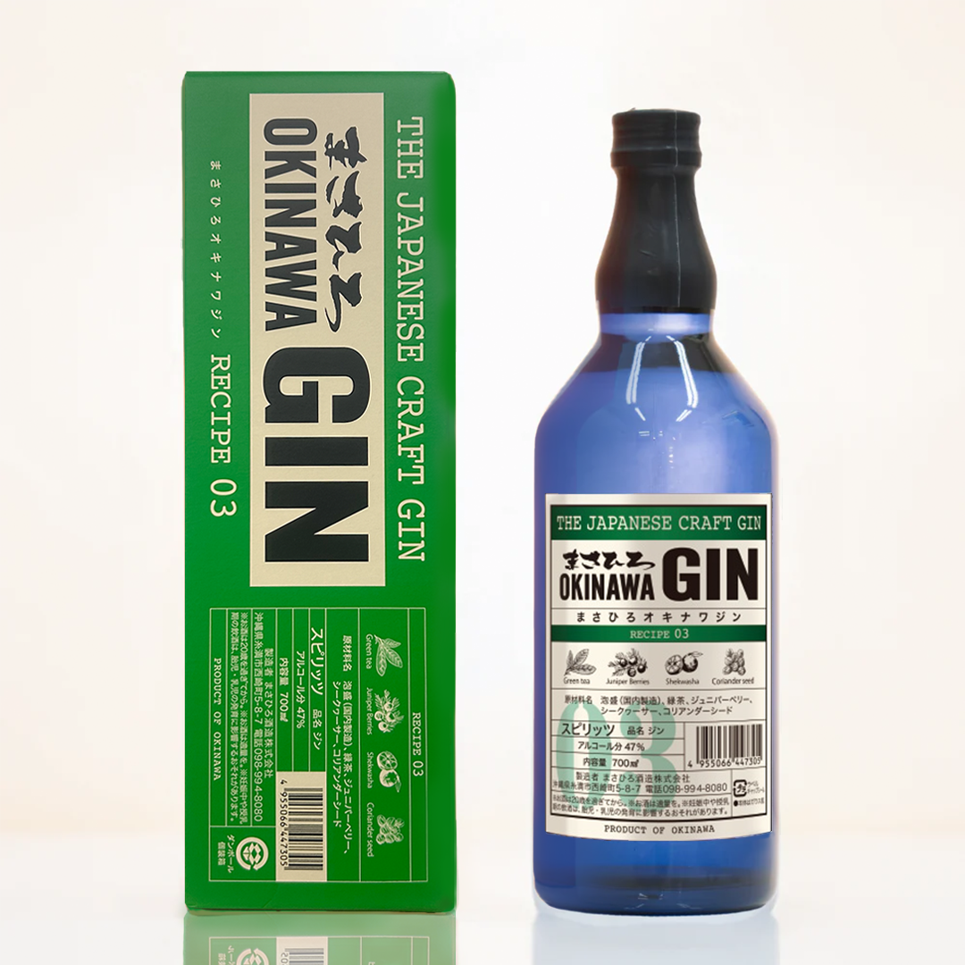 まさひろ OKINAWA GIN 47度 ❘沖縄県産緑茶を使用したクラフトジン
