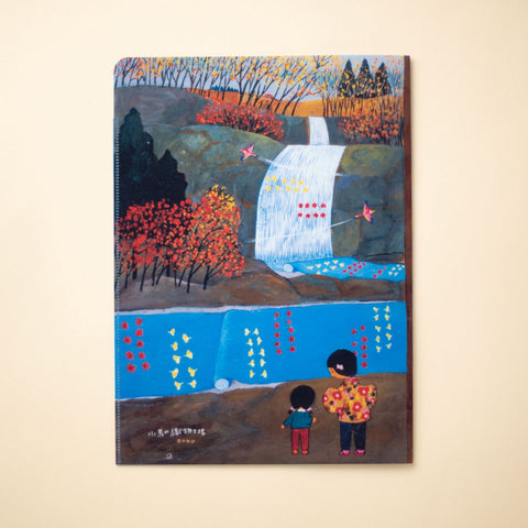 谷内六郎『週刊新潮』 四季の表紙絵 B5ダブルクリアファイル<雪野の