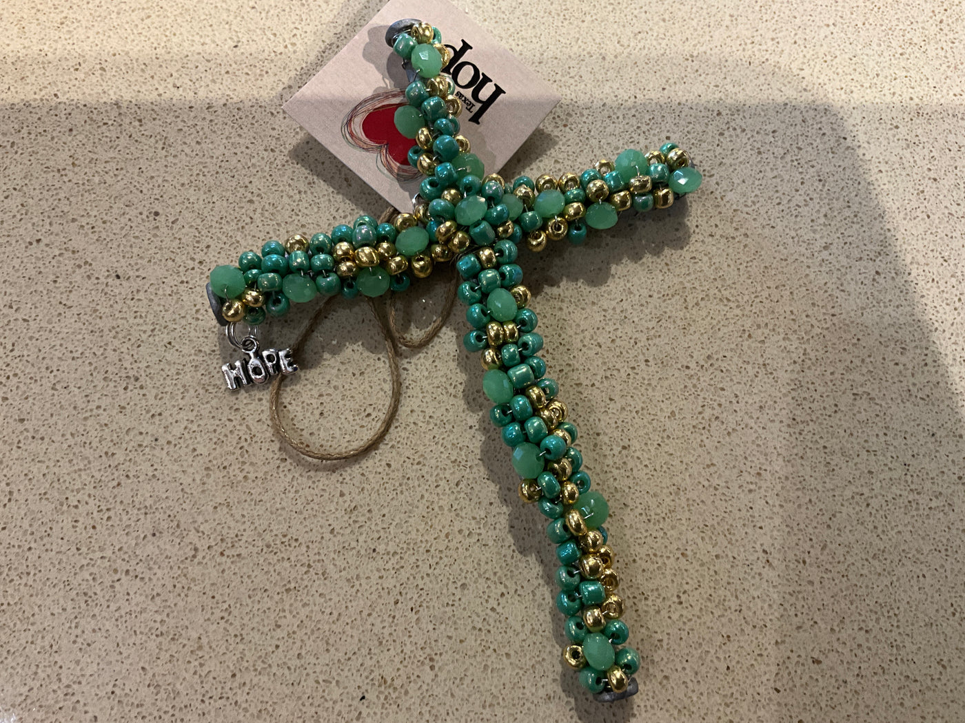 Medium Beaded Crosses – Shiner Bluestem