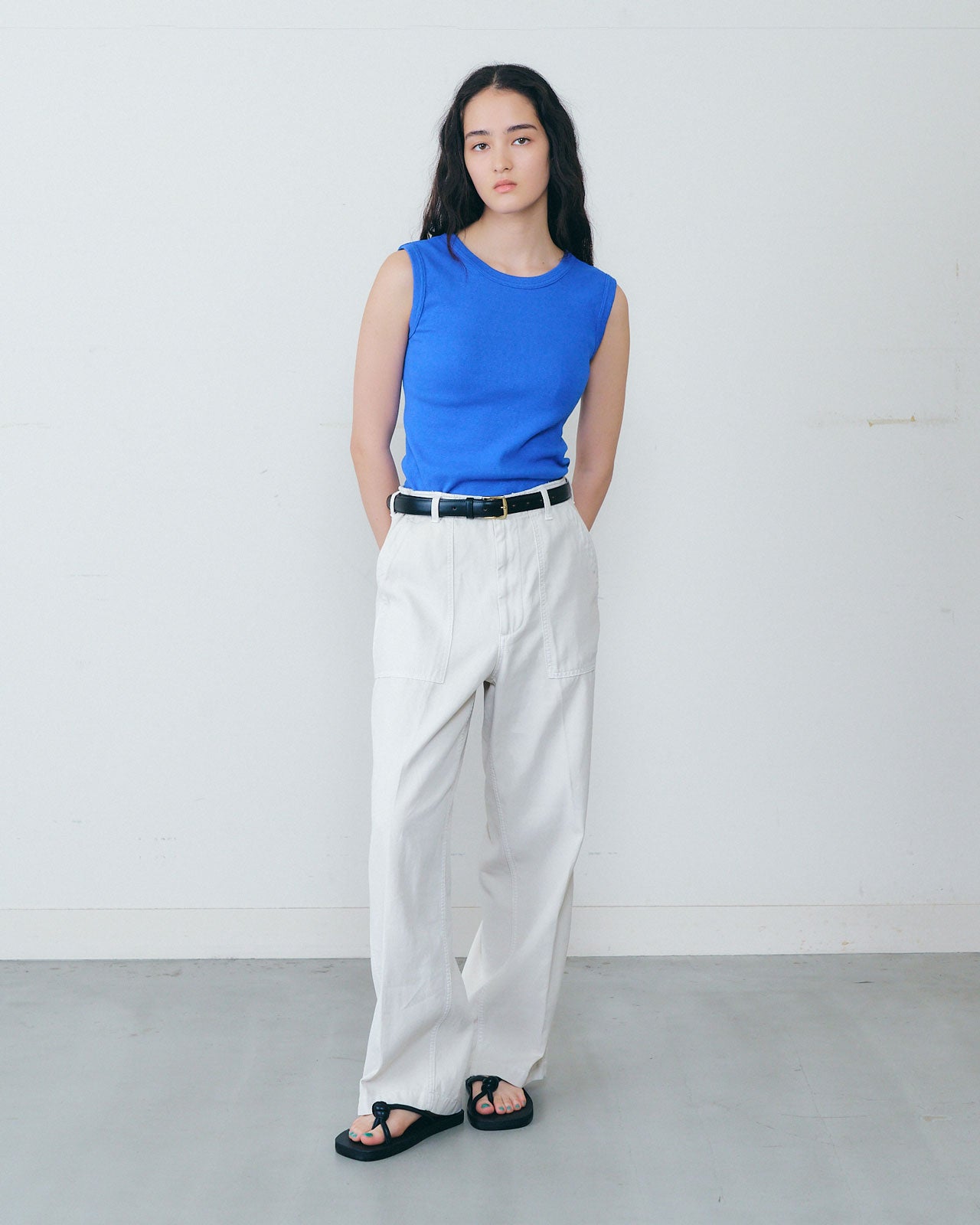 CIRCULAR RIB SLEEVELESS – Shinzone