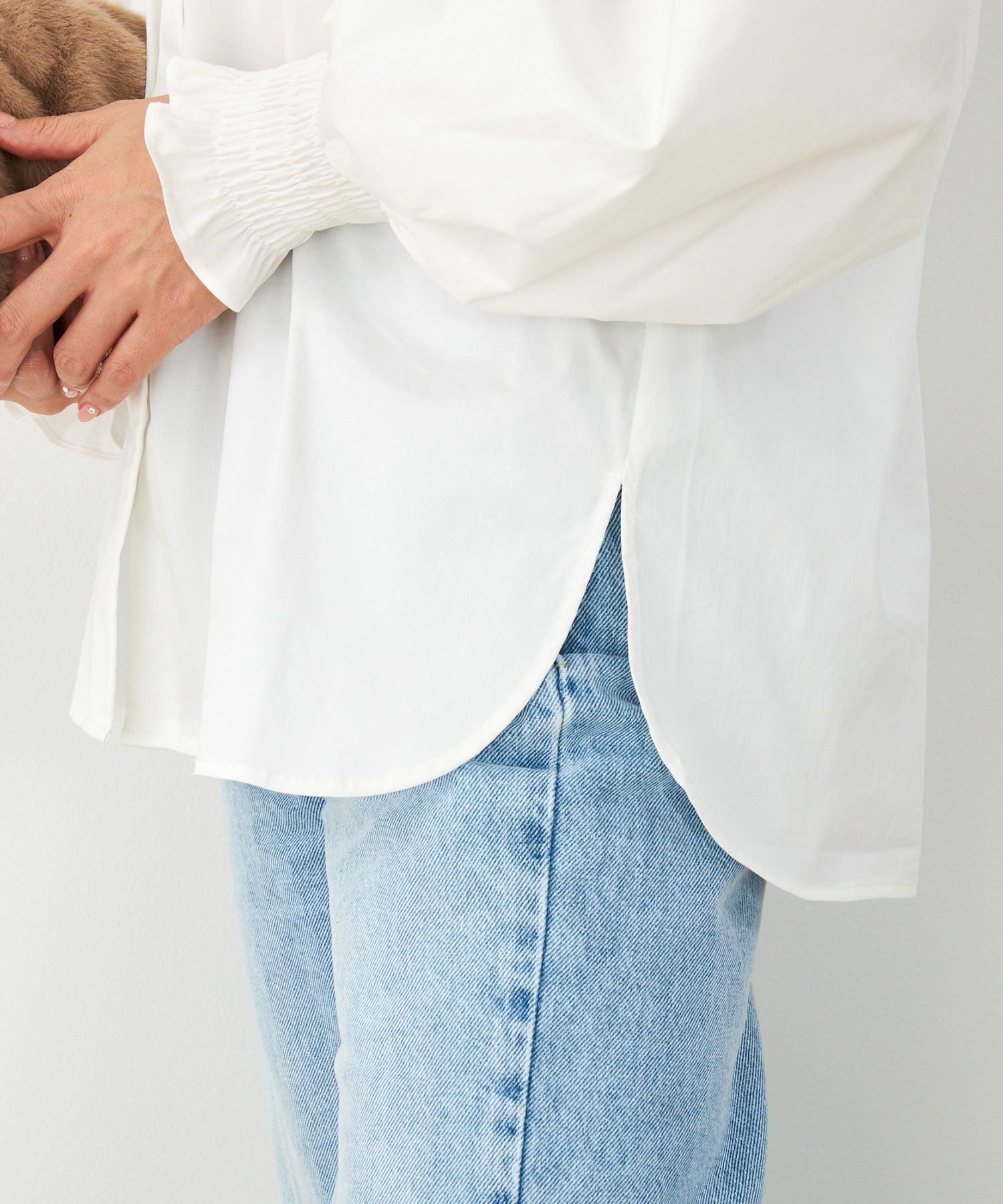 フリル襟 パフスリーブ ブラウス Liala×PG 全4色｜lpg841-1553【4