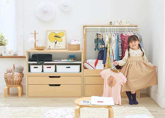 子供の年齢別 子供服収納アイデア | 家具インテリア通販のSHIRAI STORE