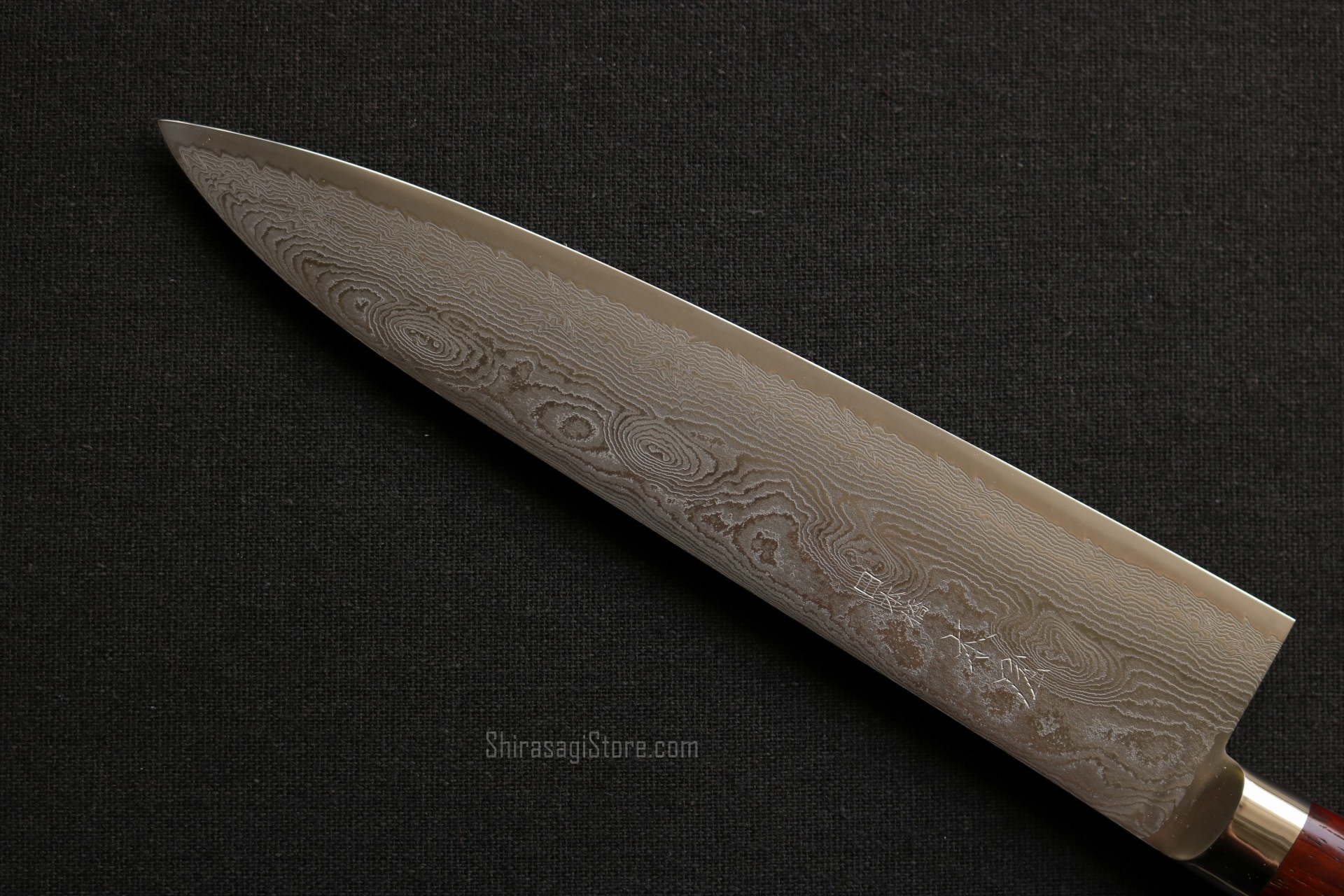 日本橋 木屋 牛刀 包丁 49層墨流し スーパーゴールド粉末鋼 ココボロ柄