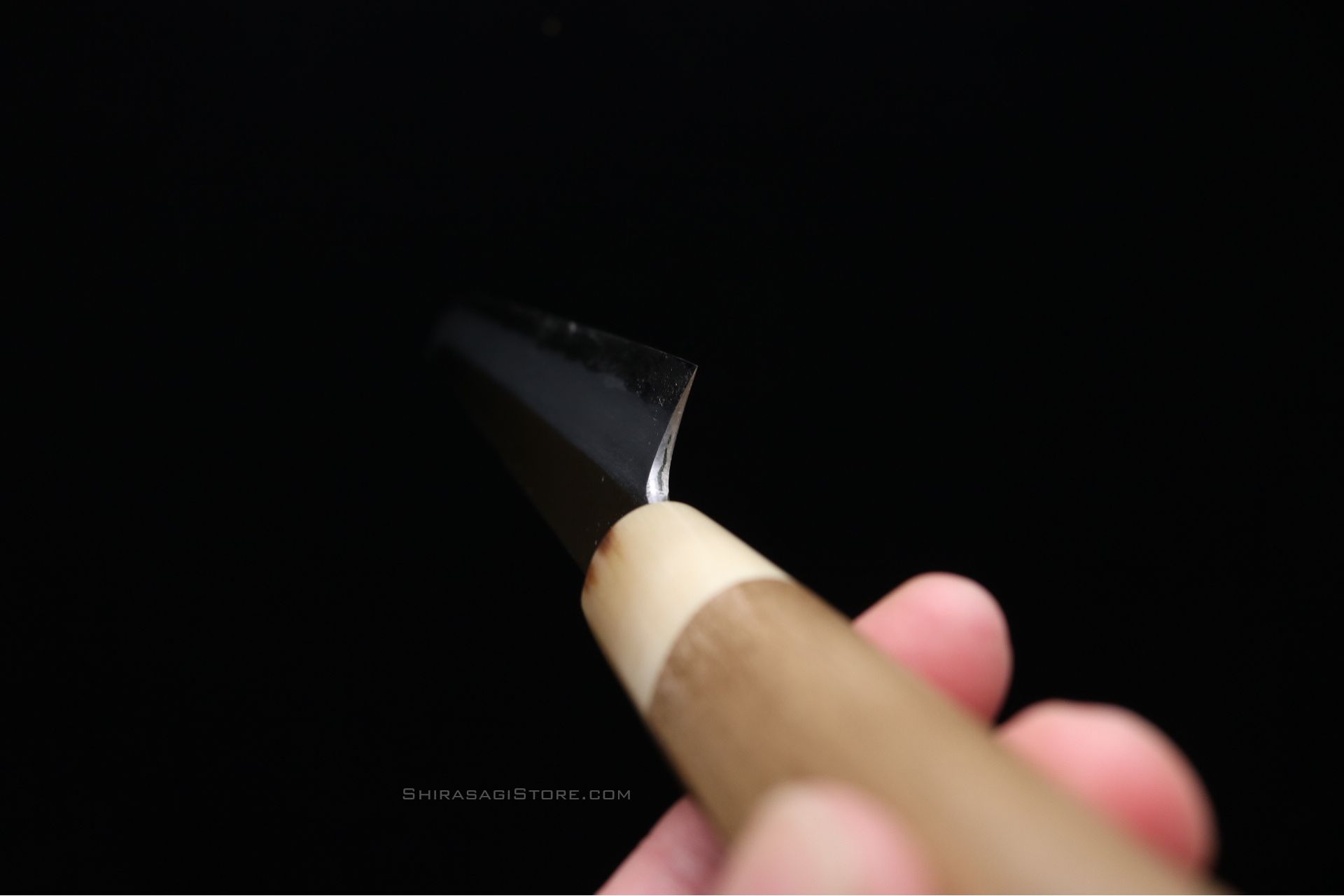 水野鍛錬所「源昭忠」ナイフ型 柳刃 刺身包丁 青一鋼 デラックス 尺