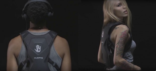 VR体験に重低音オーディオ体験を、リュック型のサブウーファー「SubPac