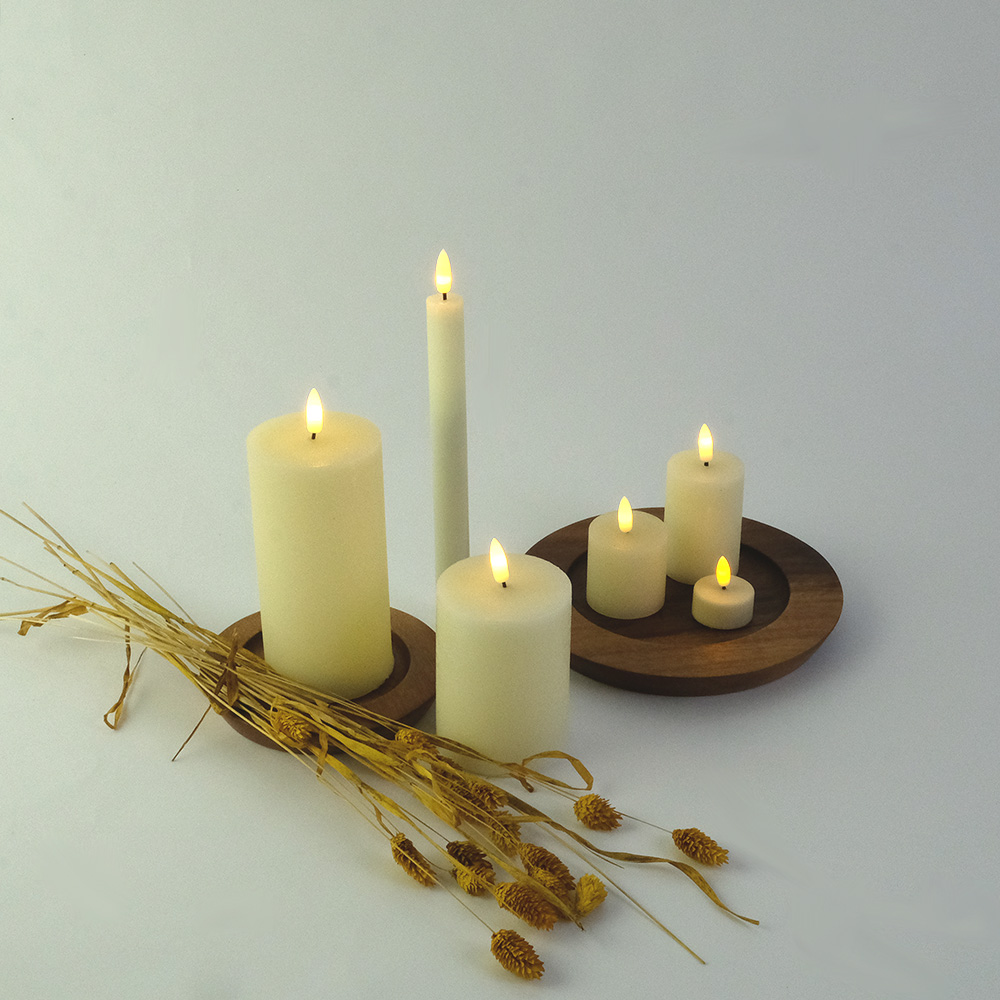 パーティーやインテリアを彩る LEDライト キャンドル シリンダー