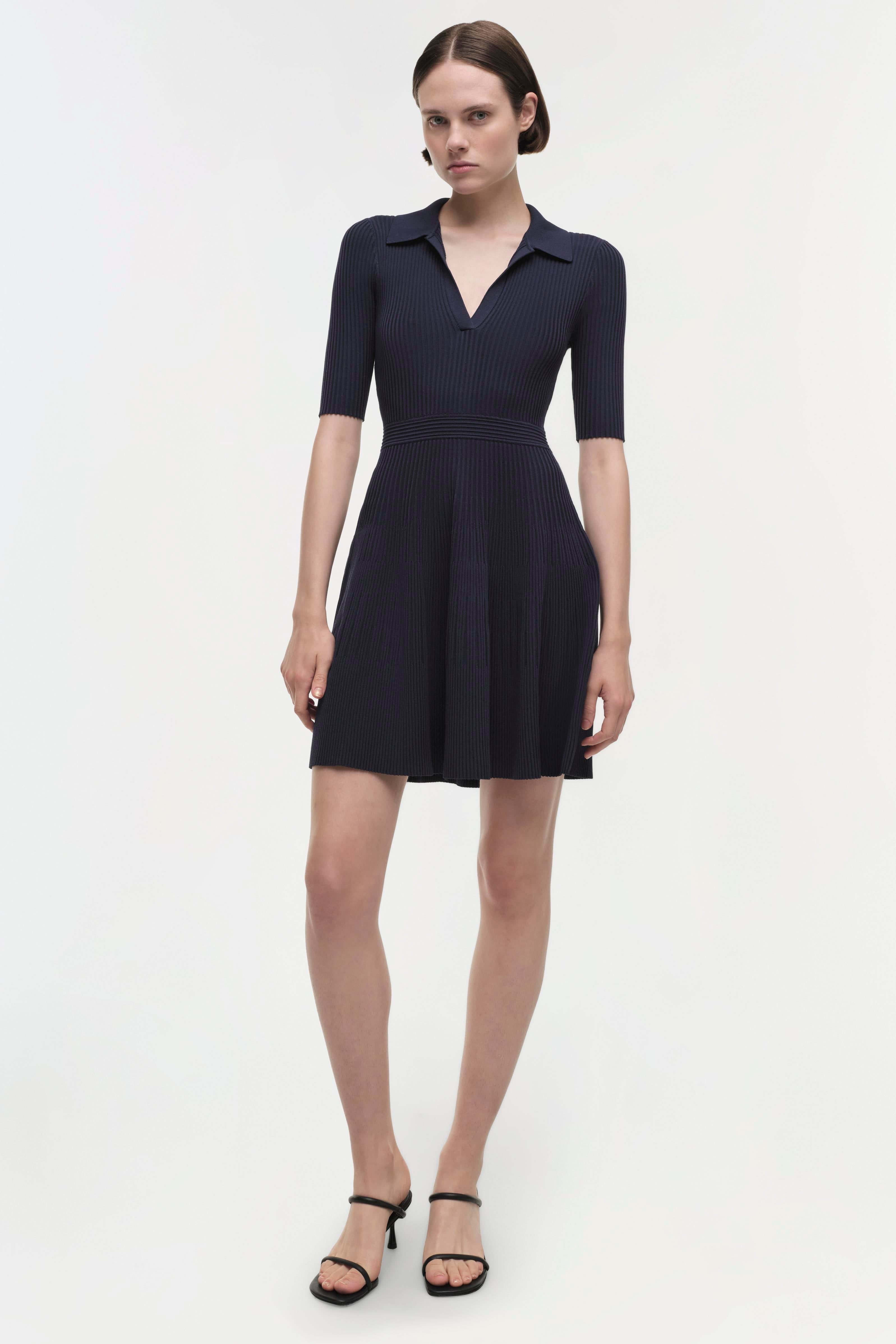 Patricia Polo Mini Dress - Midnight Blue | SIMKHAI