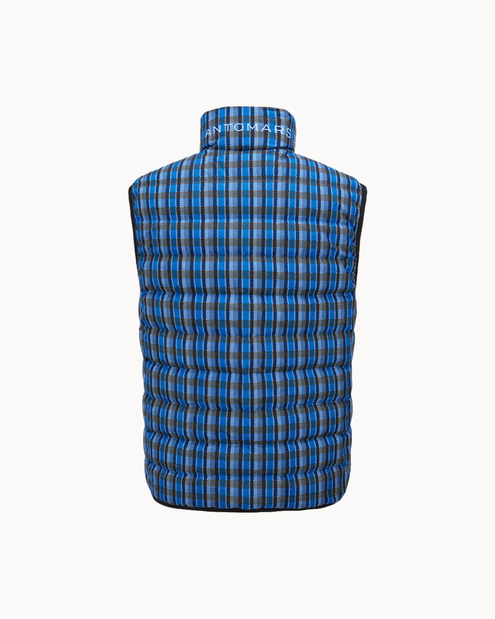 メンズ）チェック柄ダウンベスト（ブルー） – SOMUA CLUB