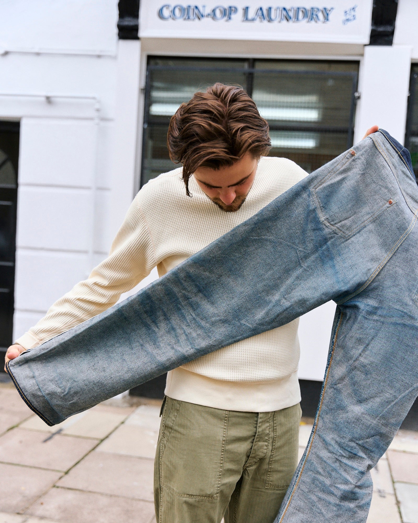 ONI Denim 622-CCD Kabuki 'Crushed Concrete Denim' 15oz Regular