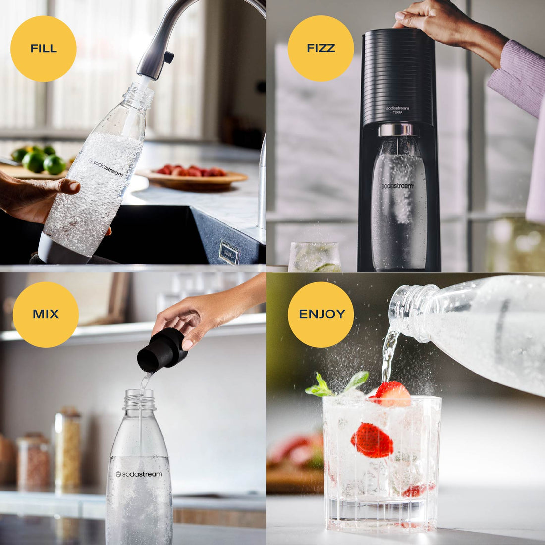 Buy Terra Black Sparkling Water Maker - SodaStream SG Official