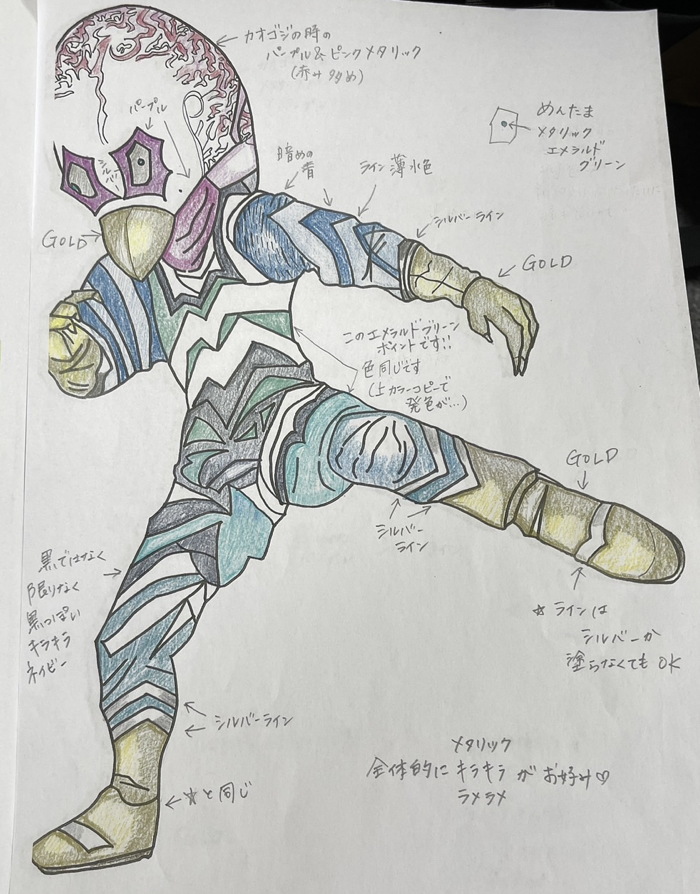 M1号からはブルマァク復刻版「ペギラ蓄光版」、そして鵜川薫さん彩色