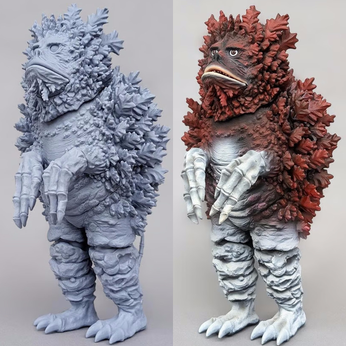 ビリケン商会製のカッコいい「ガラモン」が新たに「TVグレー」となって